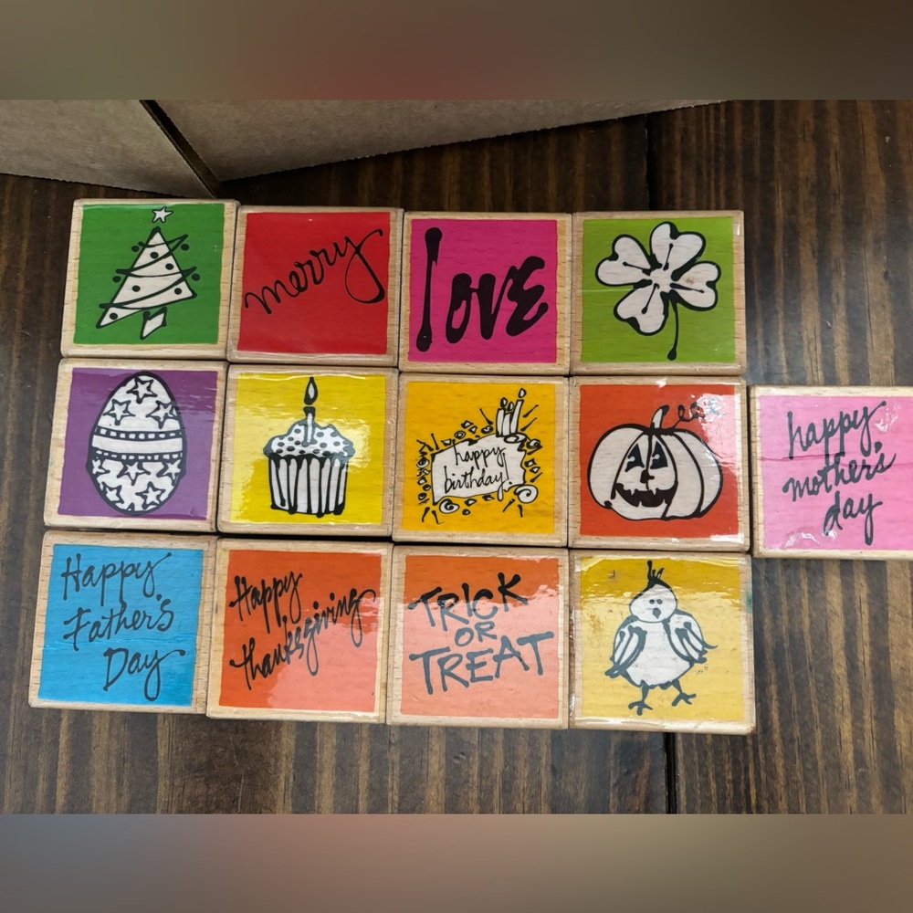 Source Unknown Colorful Home Design Stamps